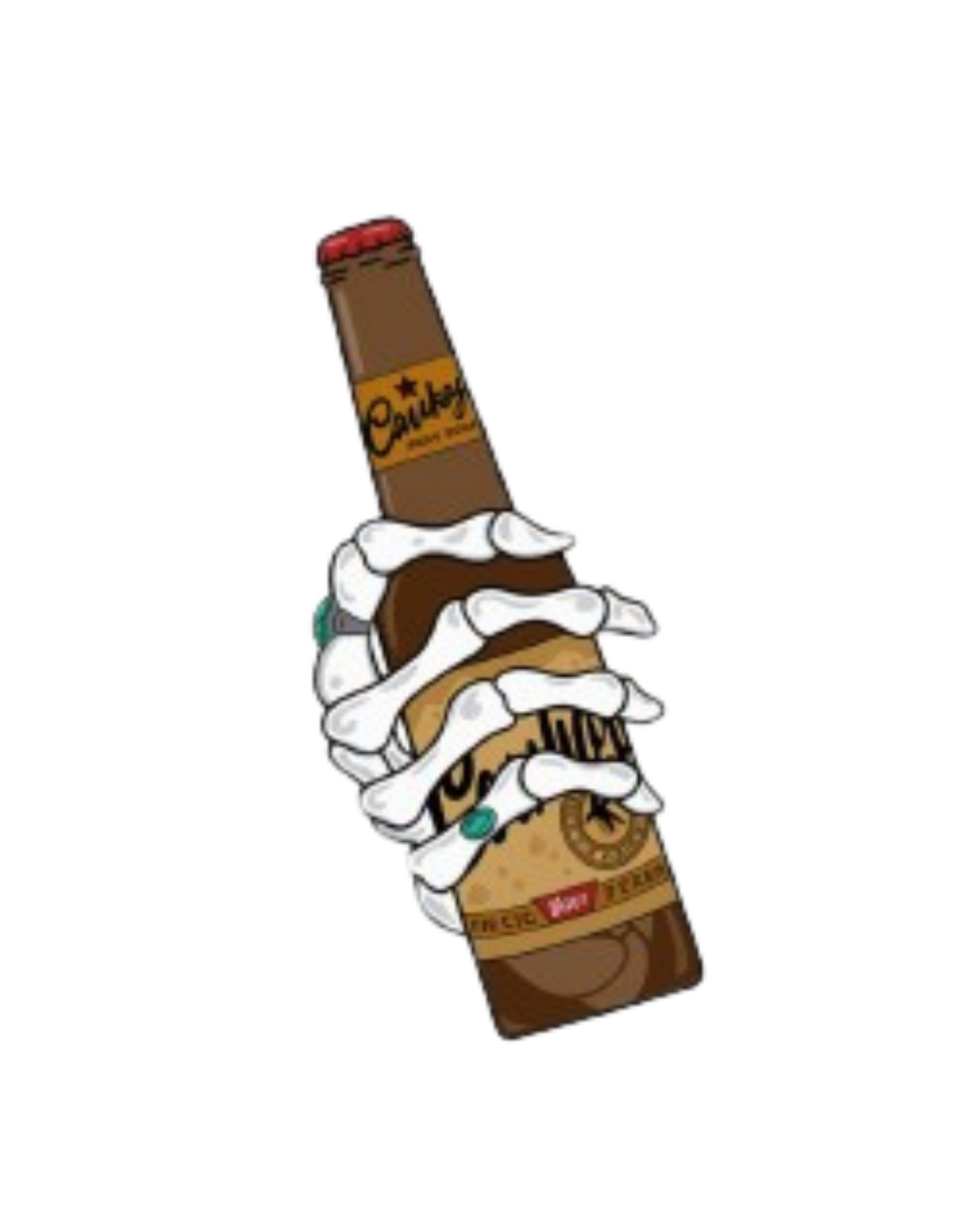 Beer Skull Hand design