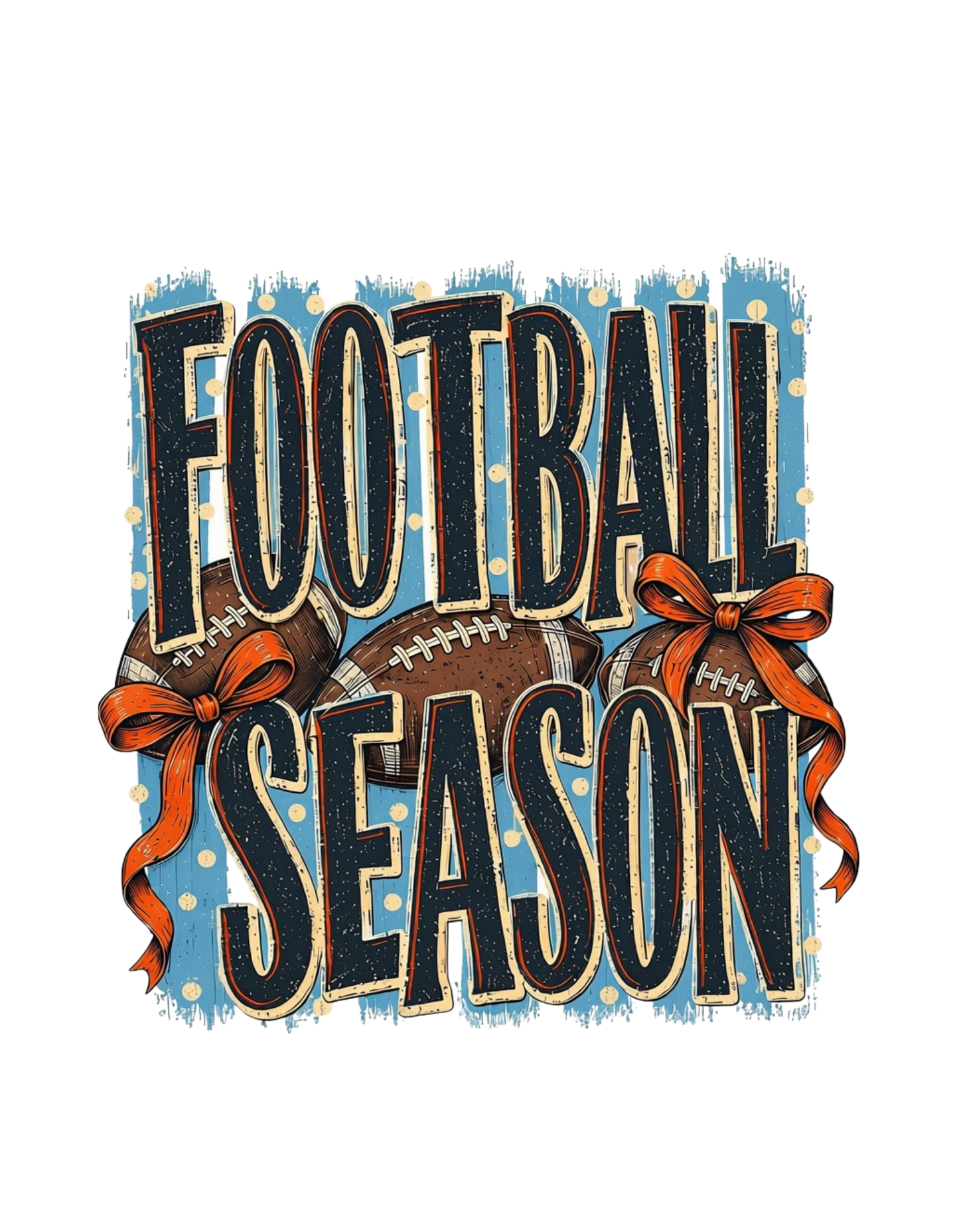 Football Season graphic tee design
