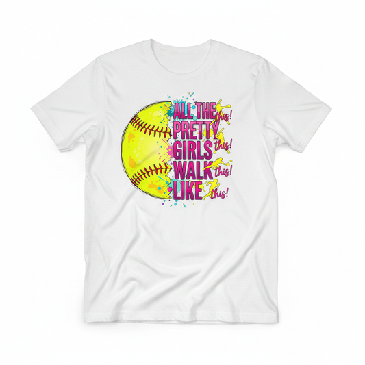 All The Pretty Girls Walk Like This flat lay mockup