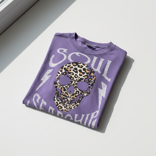 Soul Searchin' Purple Folded Flat Lay