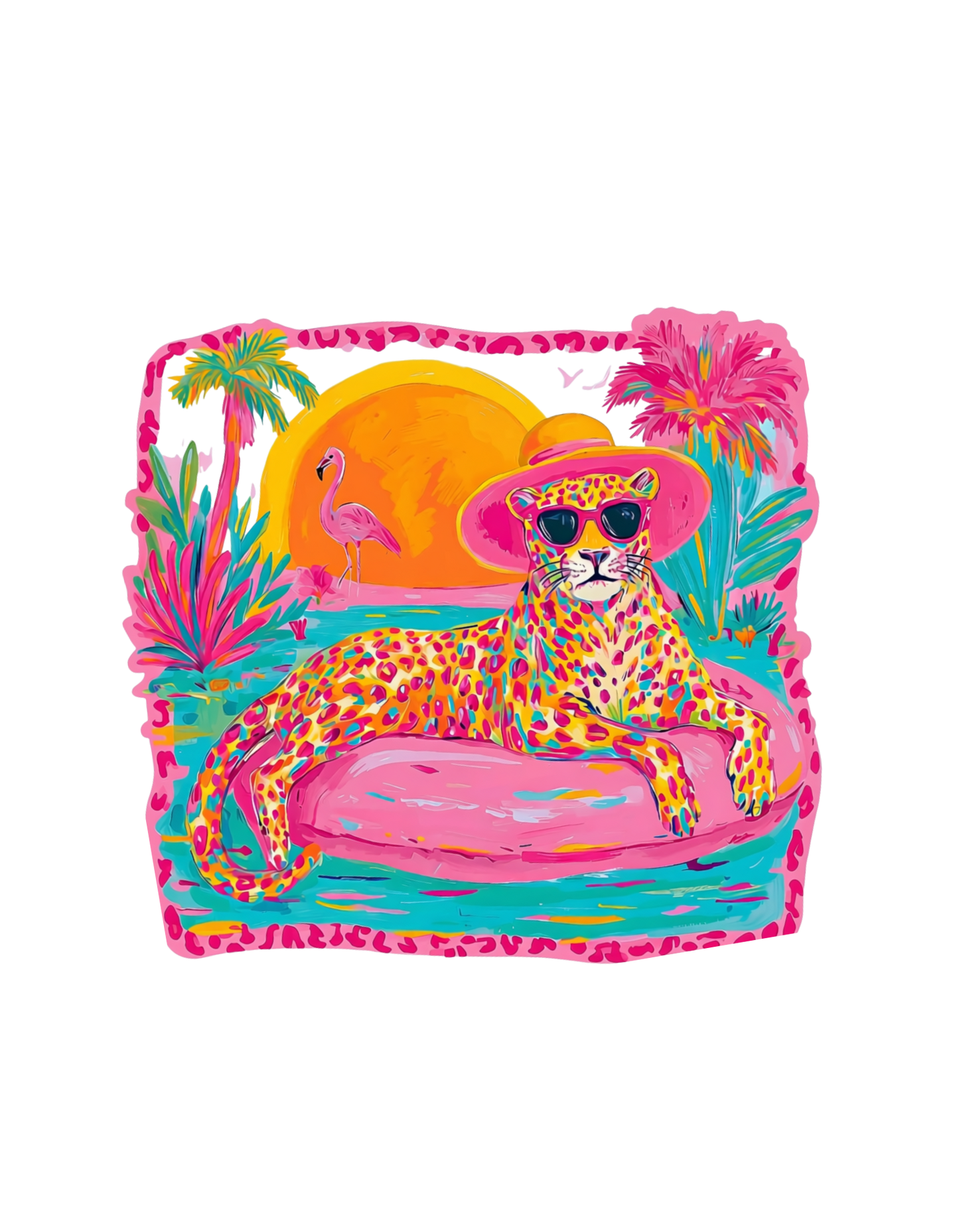 Cheetah Pool Vibes design
