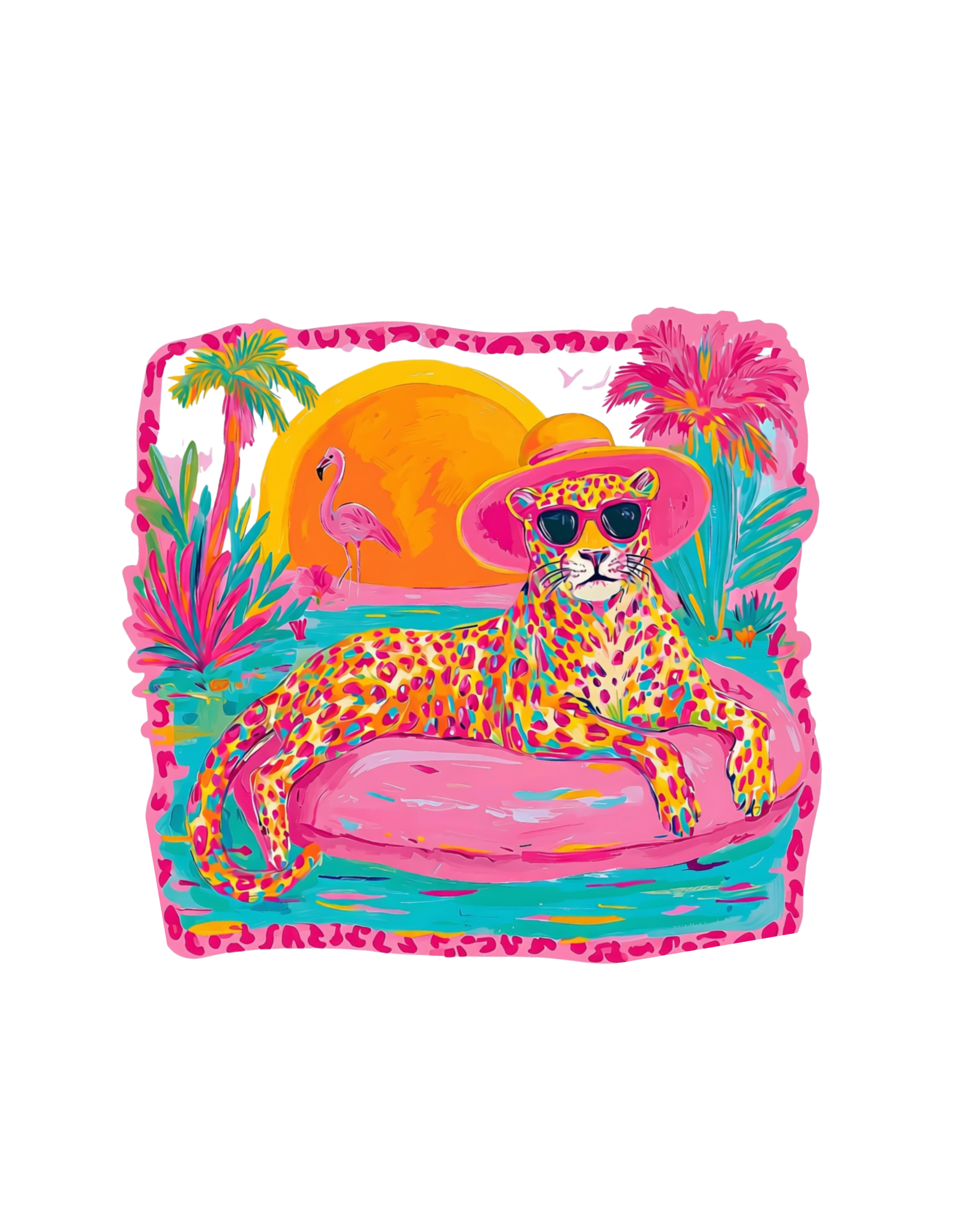 Cheetah Pool Vibes design