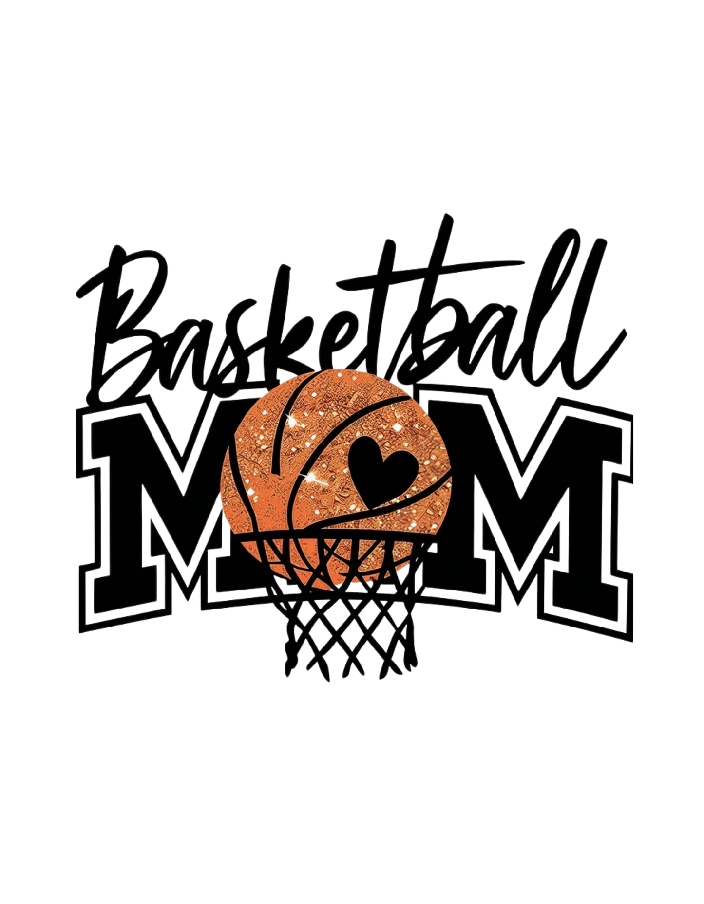 Basketball Mom graphic tee design