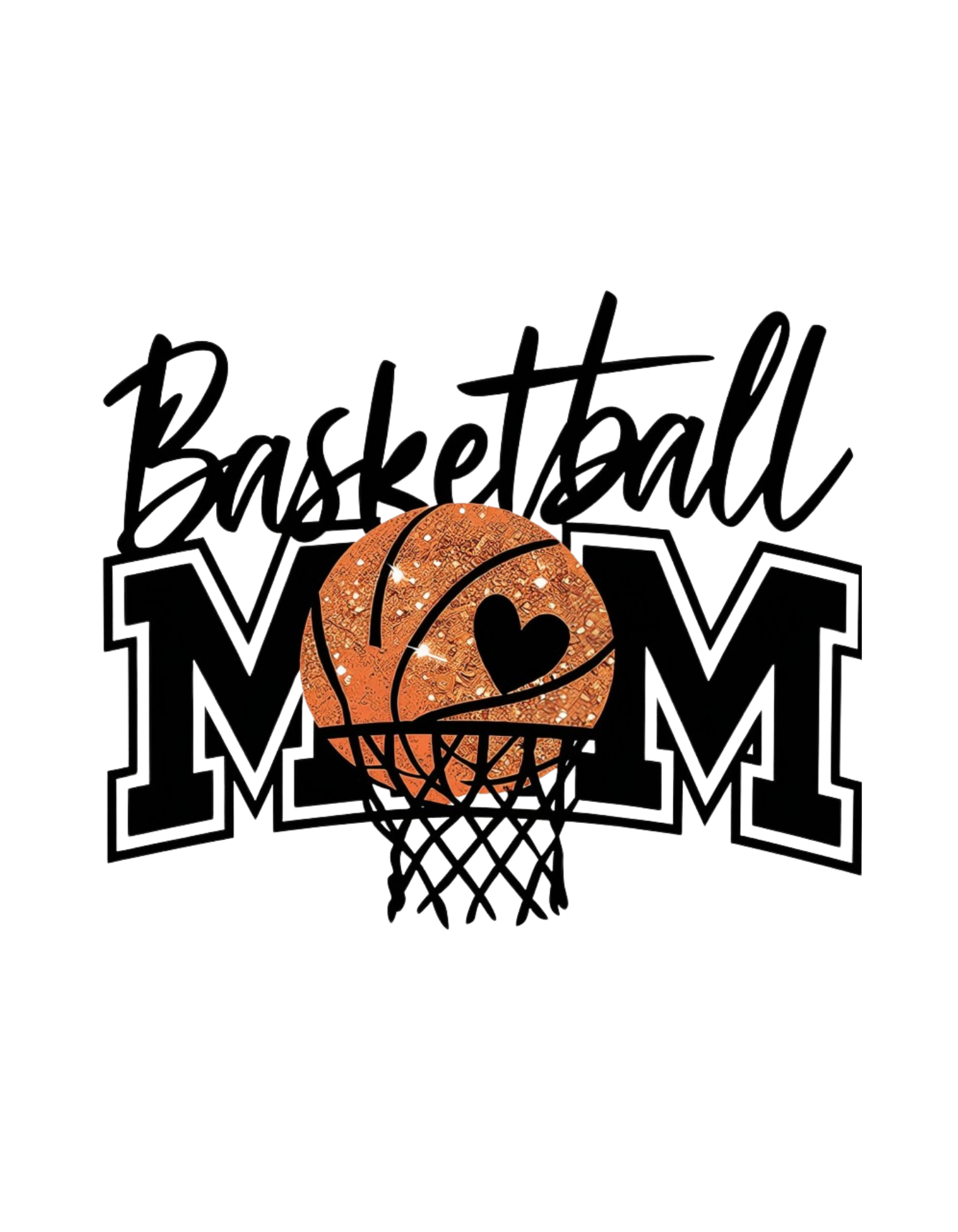 Basketball Mom graphic tee design