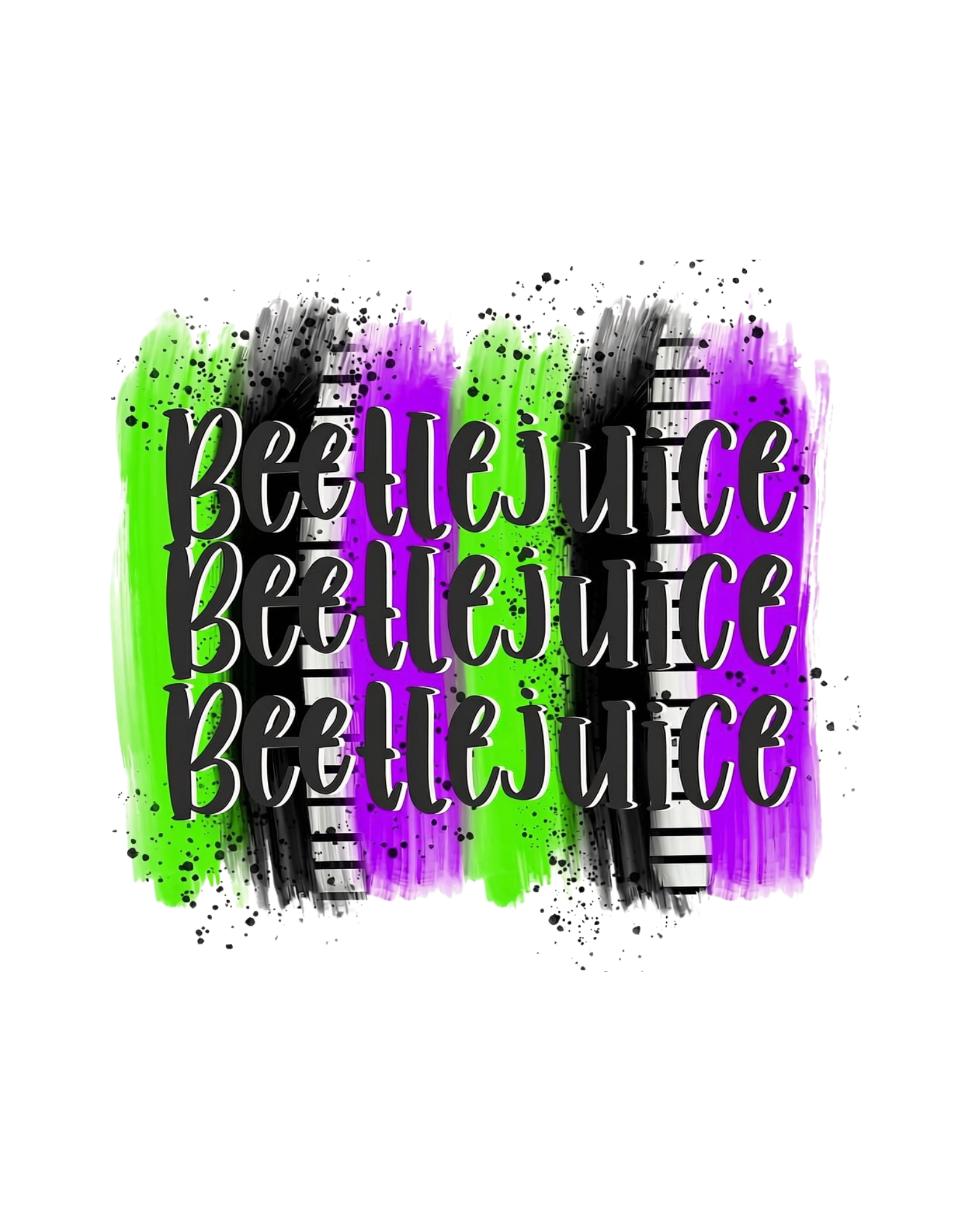Beetlejuice Beetlejuice Beetlejuice DTF transfer design