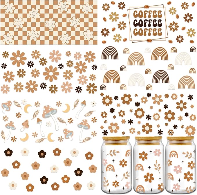 Glass cup designs - boho fall