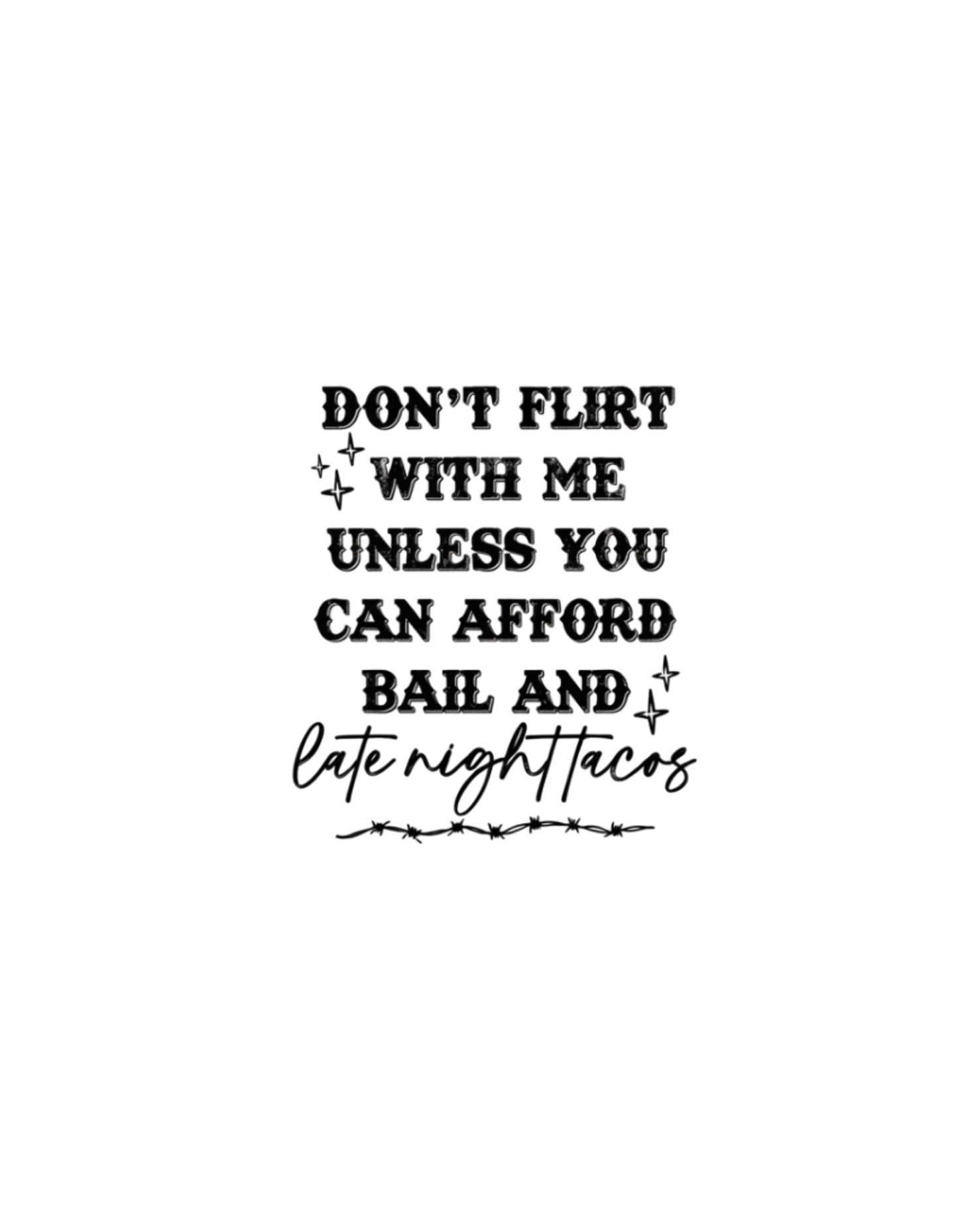 Don't Flirt With Me design