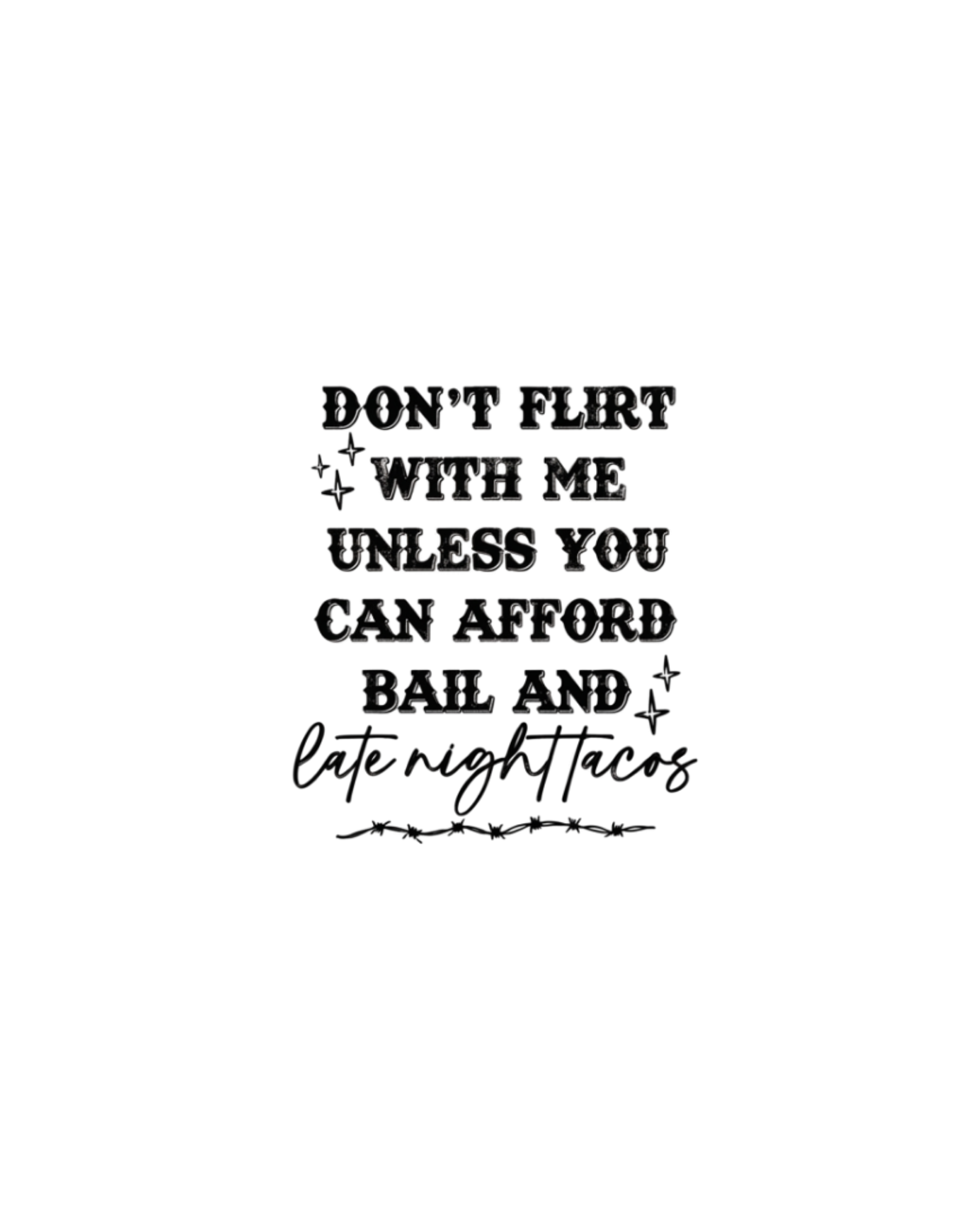 Don't Flirt With Me design