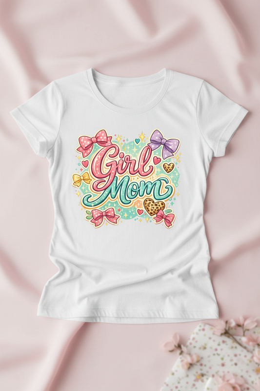 Girl Mom Tee Mockup