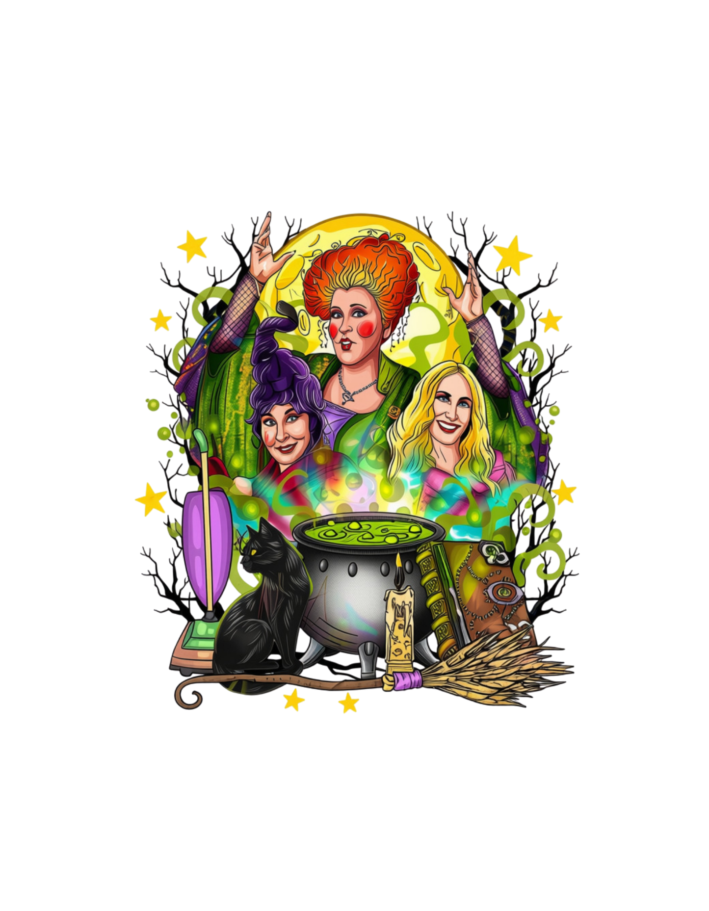 Hocus Pocus Sanderson Sisters DTF transfer design