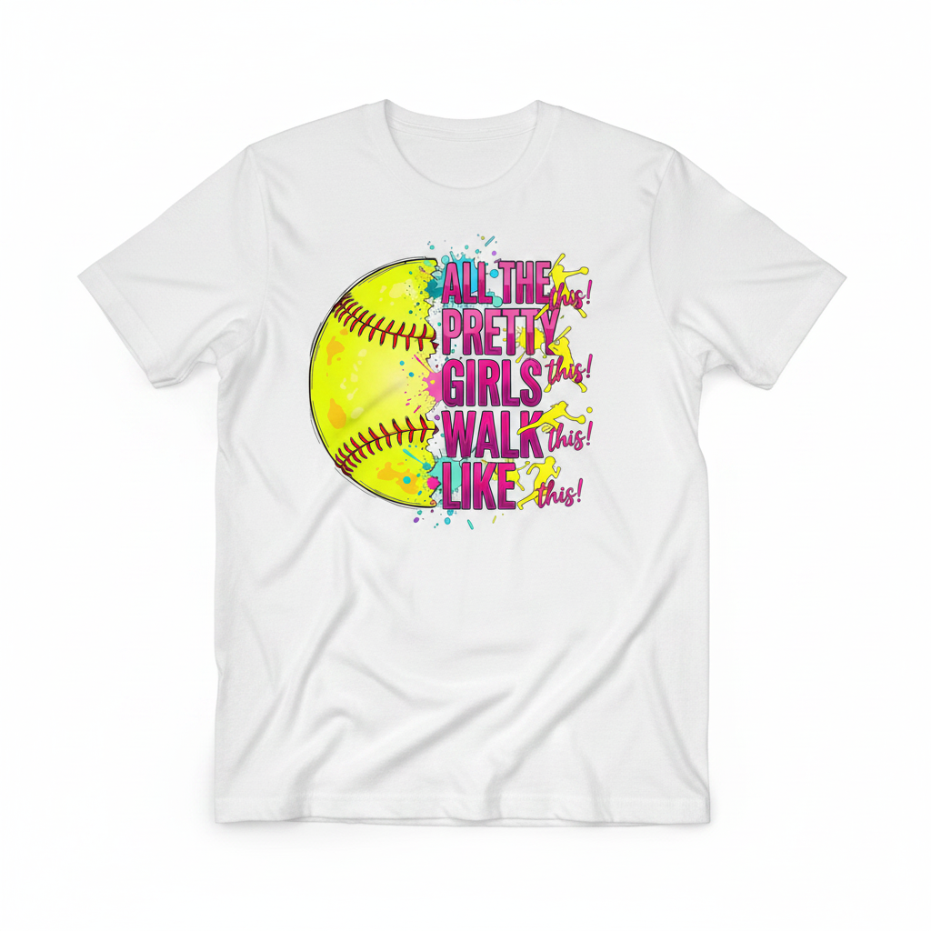 All The Pretty Girls Walk Like This flat lay mockup