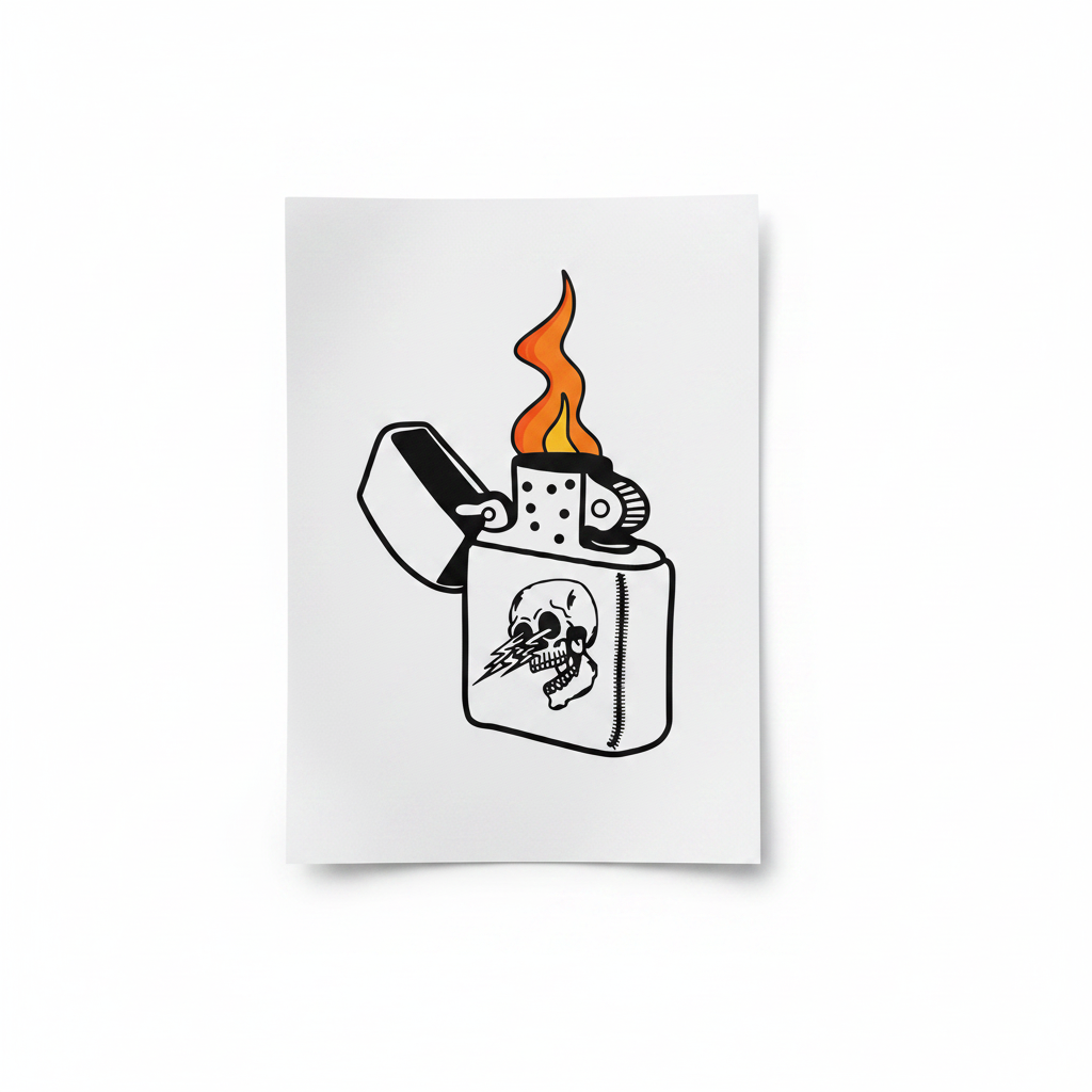 Lighter DTF transfer mockup