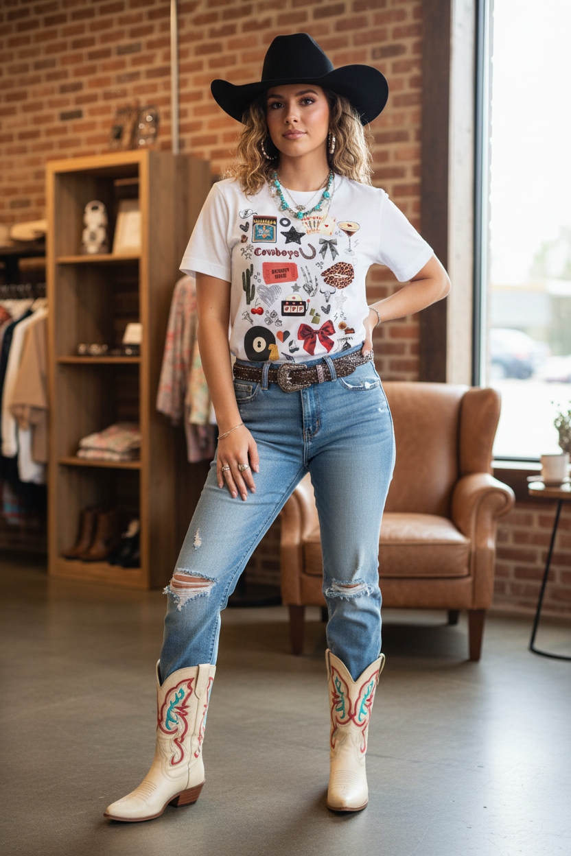 Cowboys Collage tee lifestyle photo
