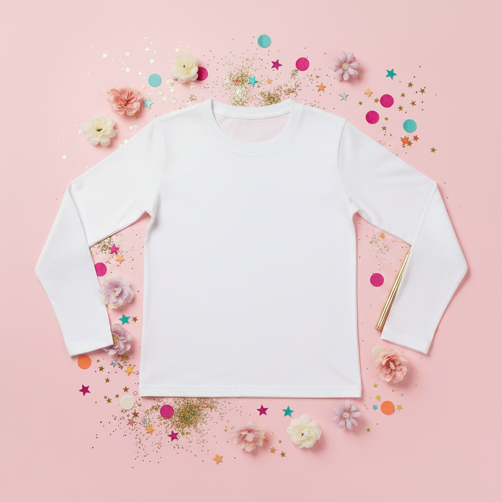 Blank white long sleeve shirt