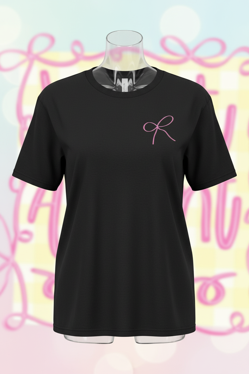 What Accent Tee - Black Front
