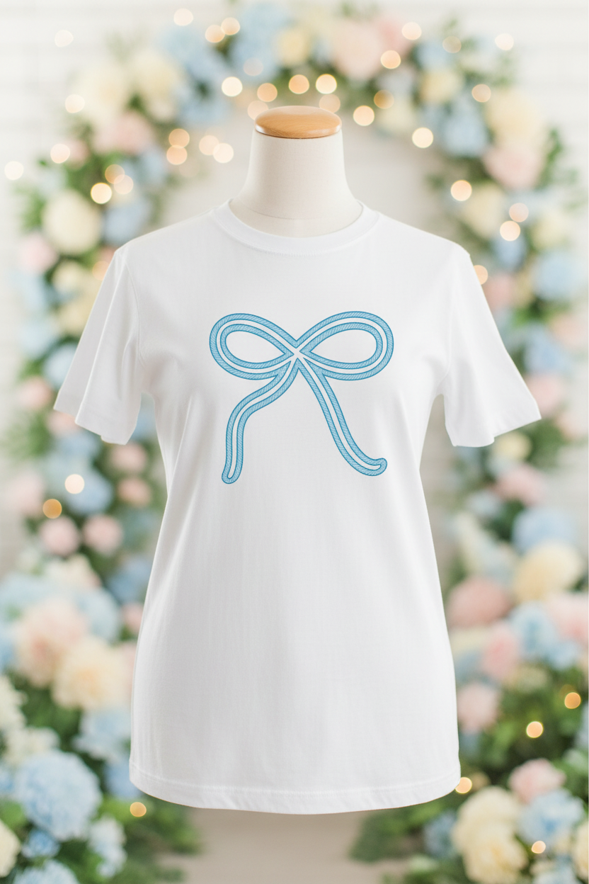 Bless Your Heart Tee - Front Matching Bow
