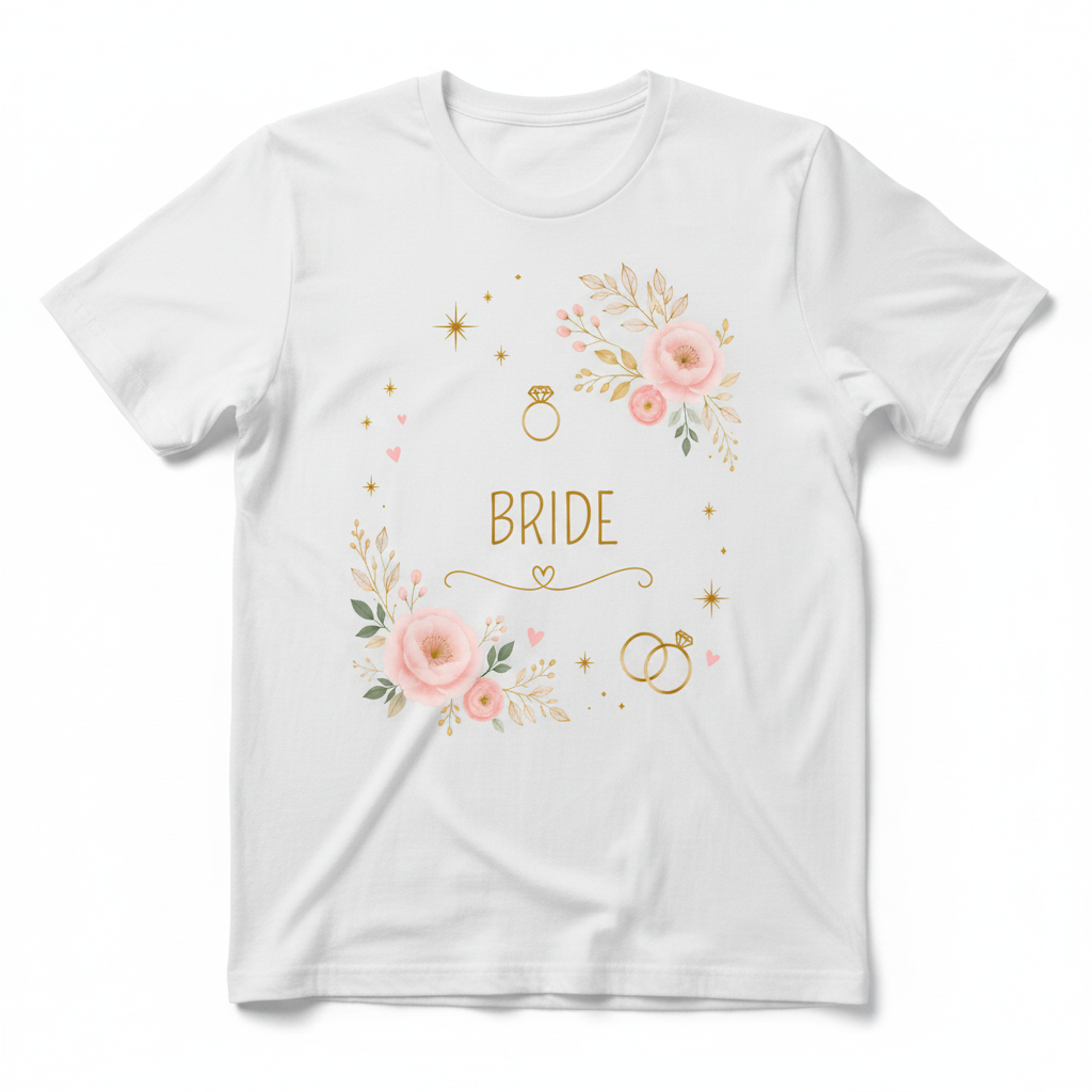 Bride tee mockup