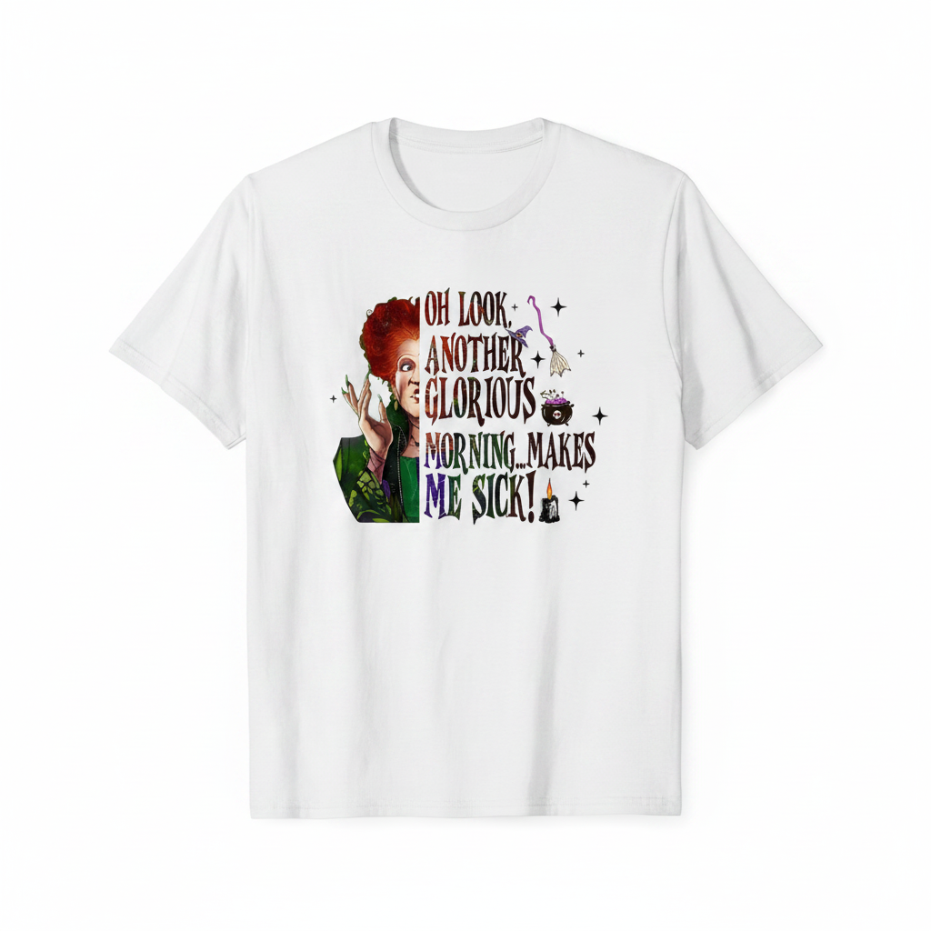 Another Glorious Morning tee flat lay mockup
