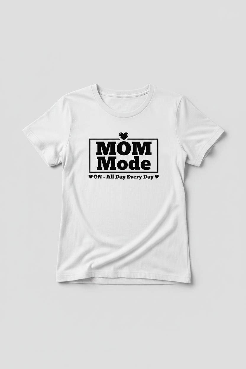 MOM Mode women's t-shirt mockup