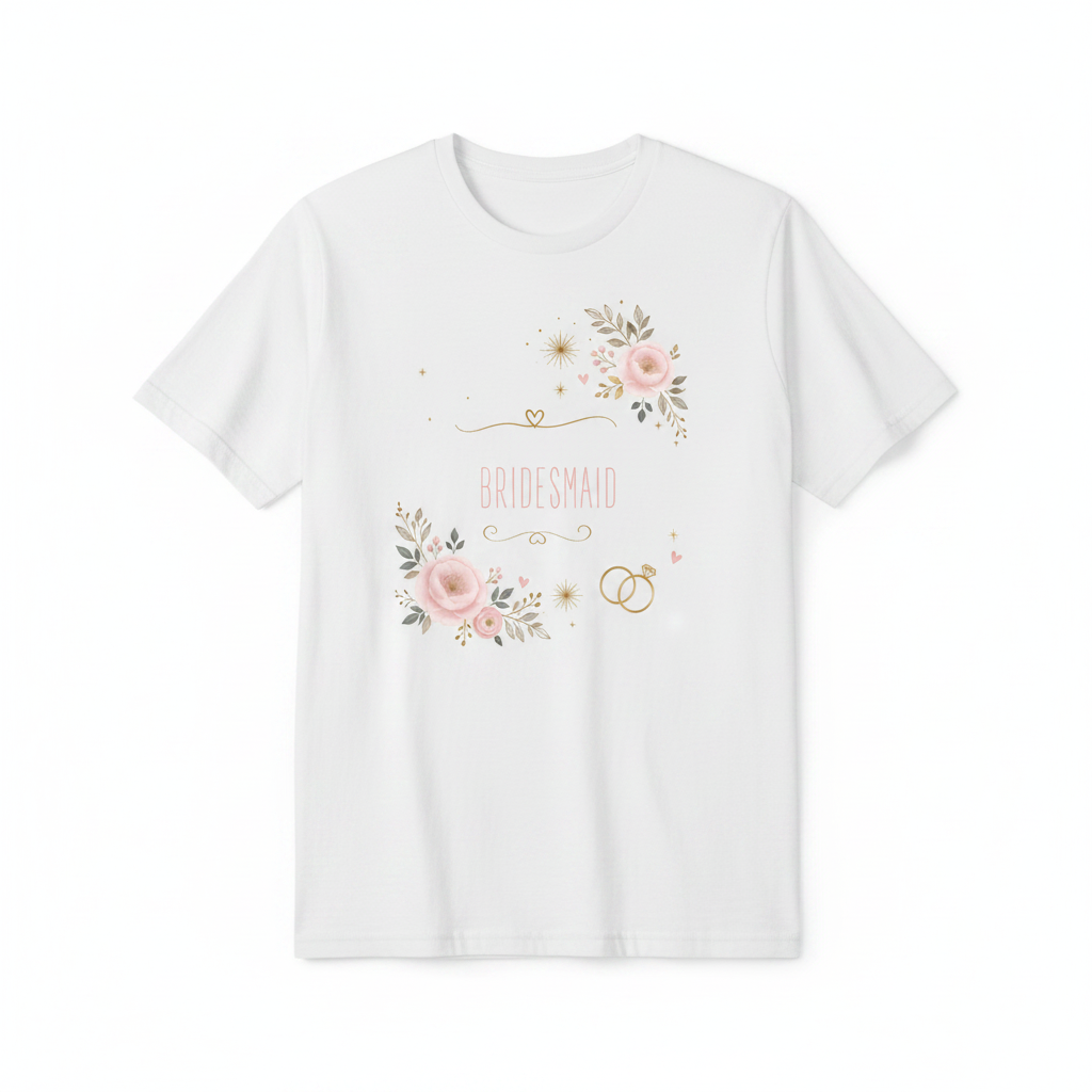 Bridesmaid tee mockup