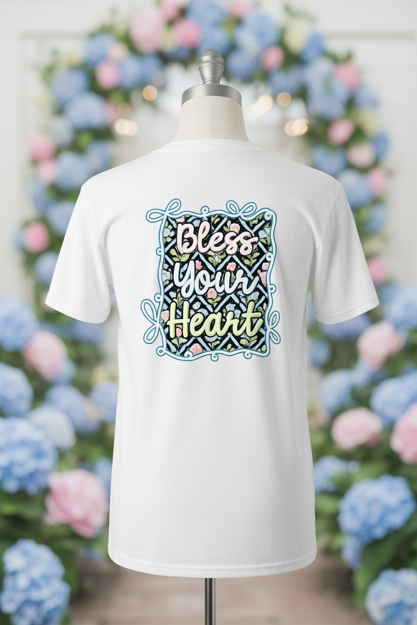 Bless Your Heart Tee - Back Graphic