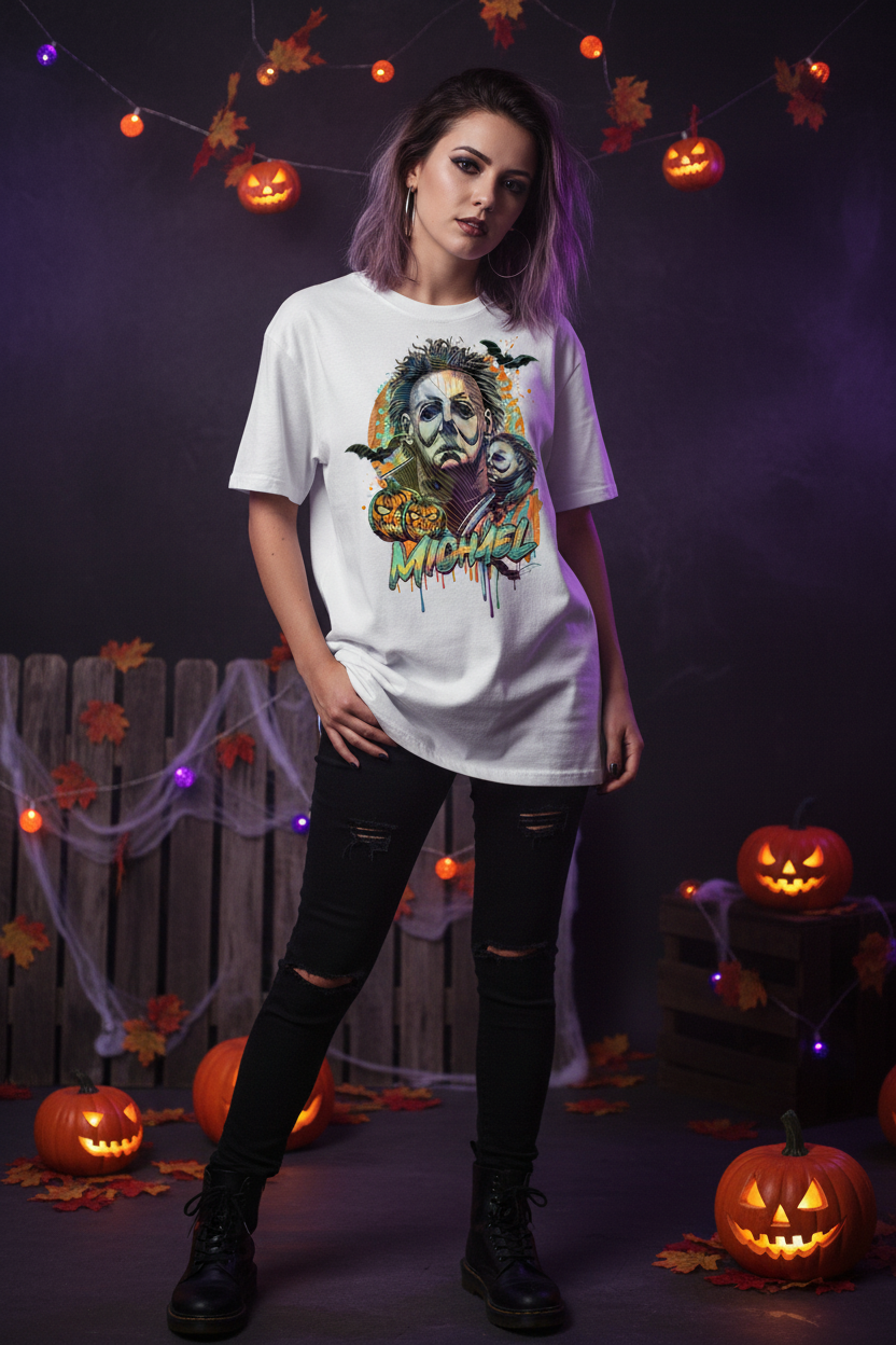 Michael Myers tee lifestyle photo