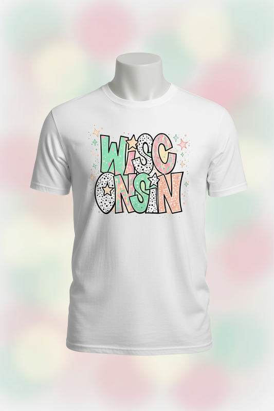 Wisconsin Graphic Tee - White