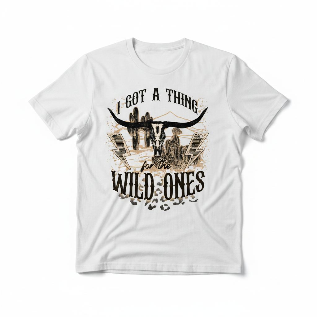 I Got a Thing for the Wild Ones flat lay mockup
