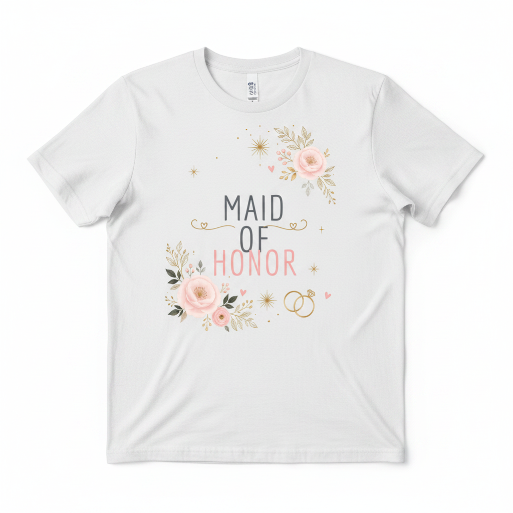 Maid of Honor tee mockup