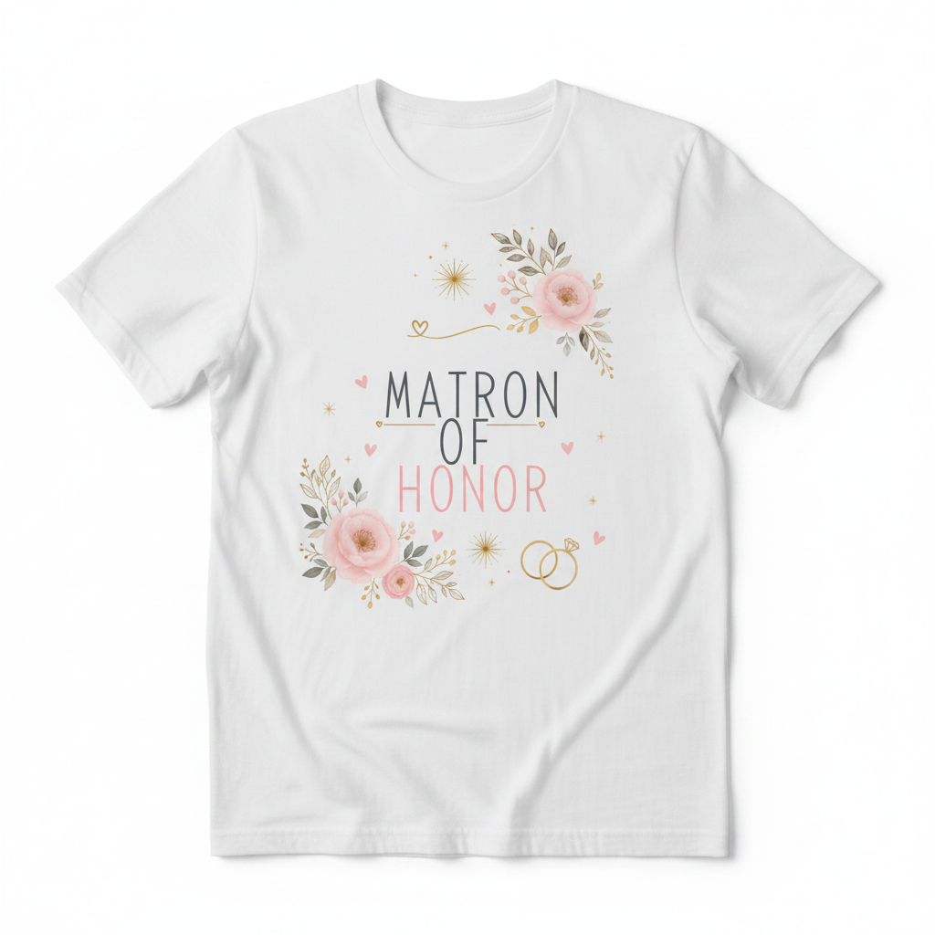 Matron of Honor tee mockup