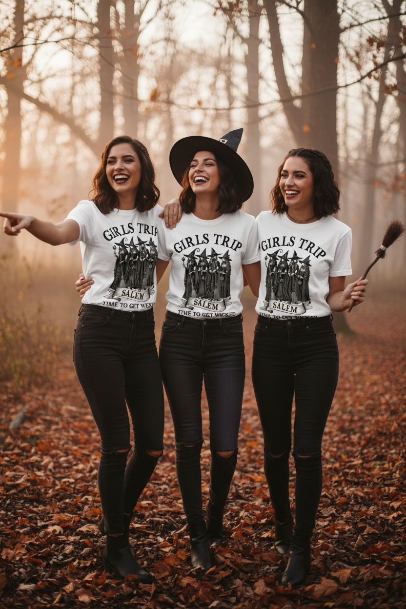 Girls Trip Salem tee lifestyle photo