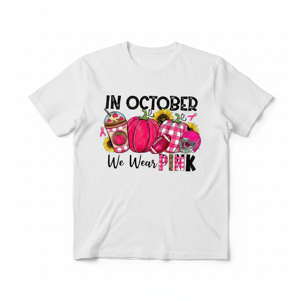 In October We Wear Pink Mockup