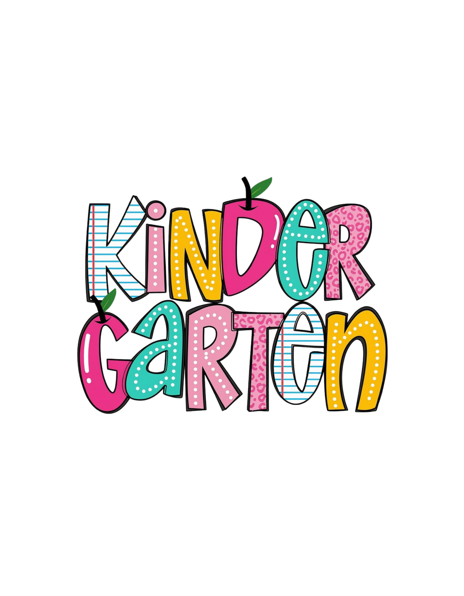 Kindergarten graphic tee design