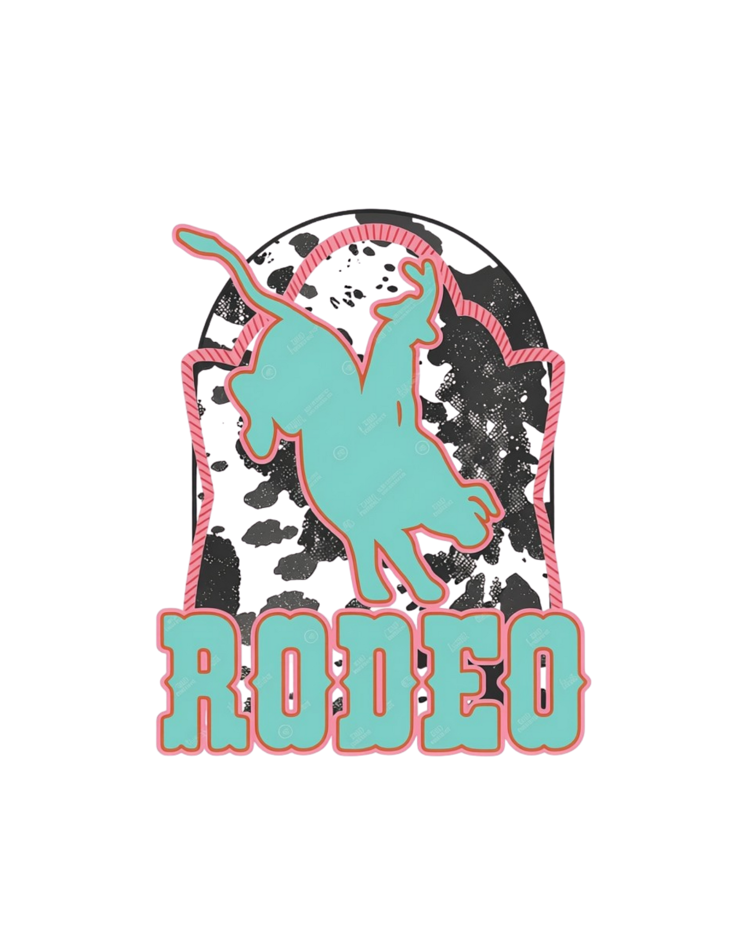 Rodeo western cowgirl graphic tee design