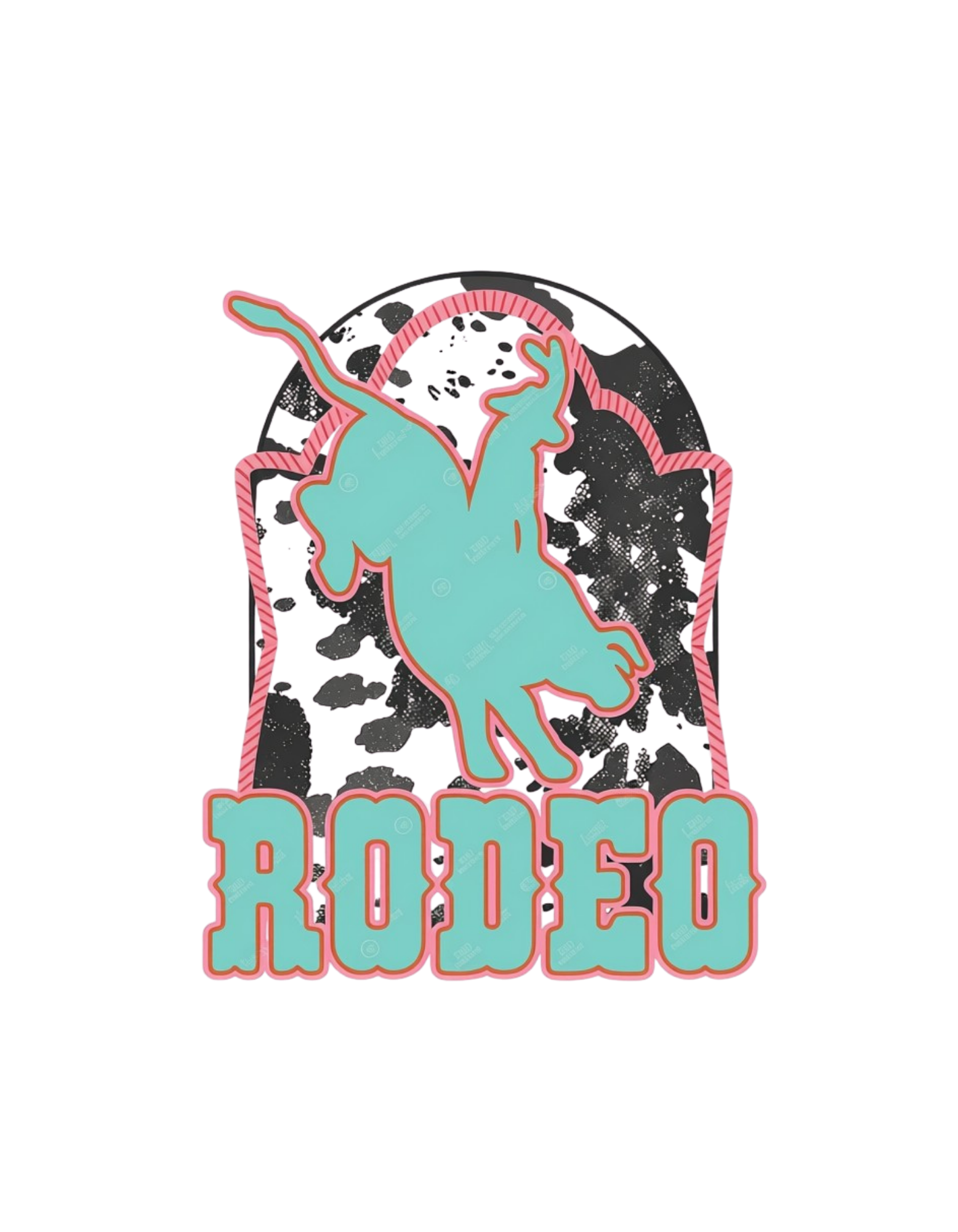 Rodeo western cowgirl graphic tee design