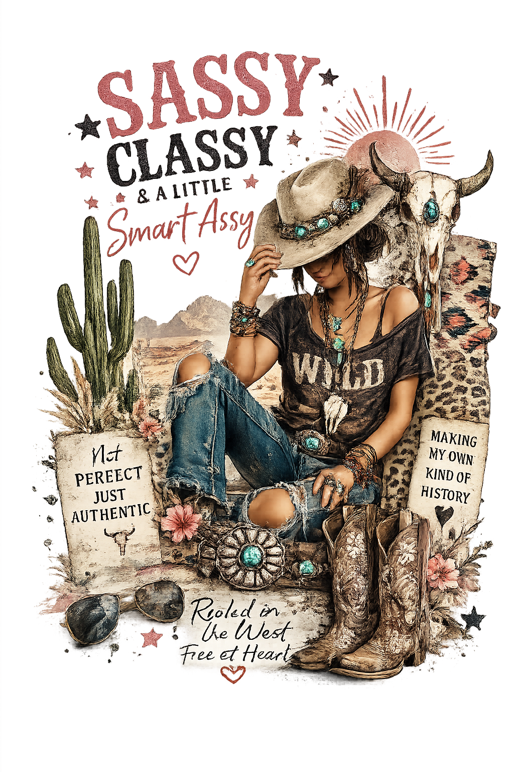 Sassy Classy & a Little Smart Assy Women's T-Shirt