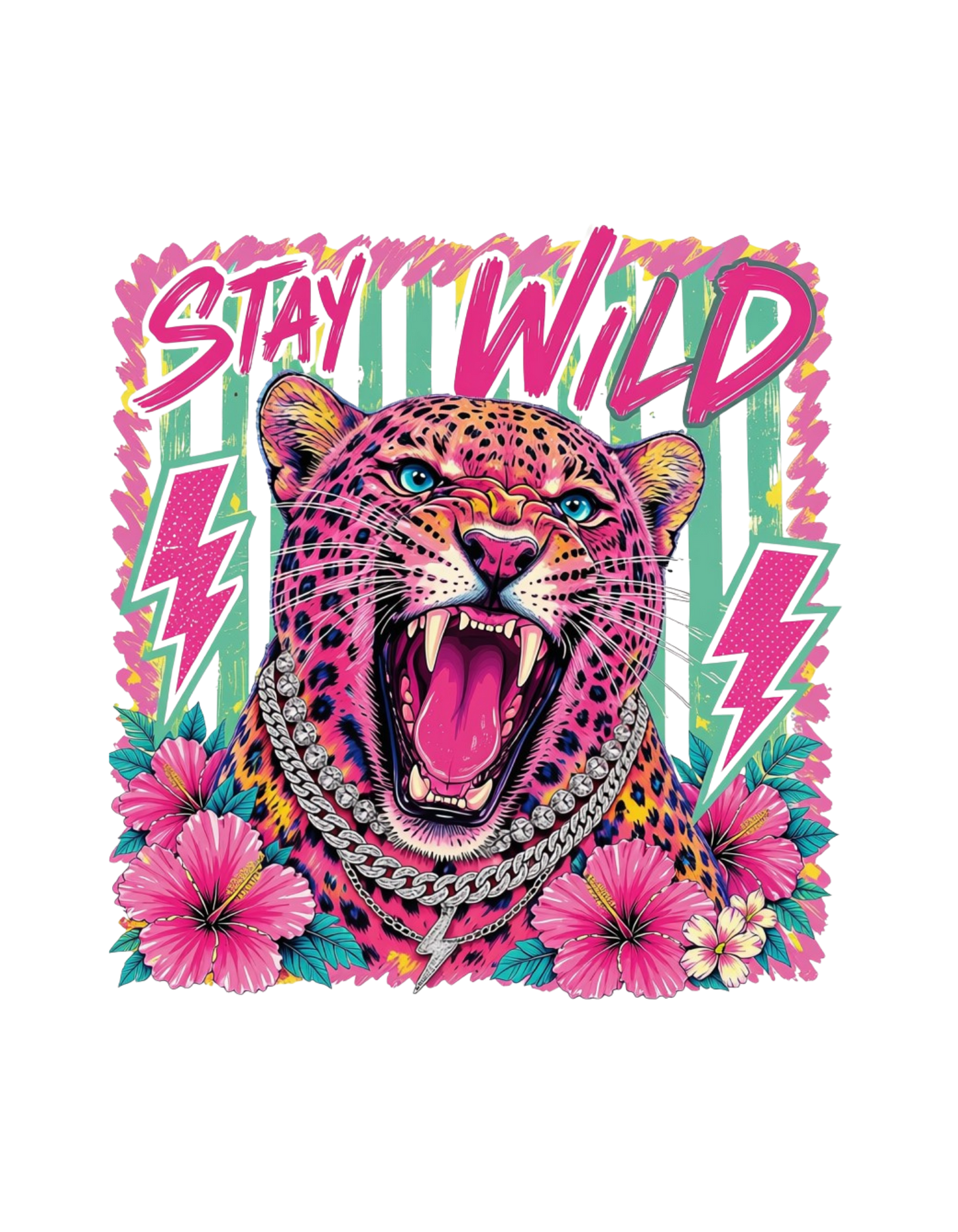 Stay Wild DTF transfer design