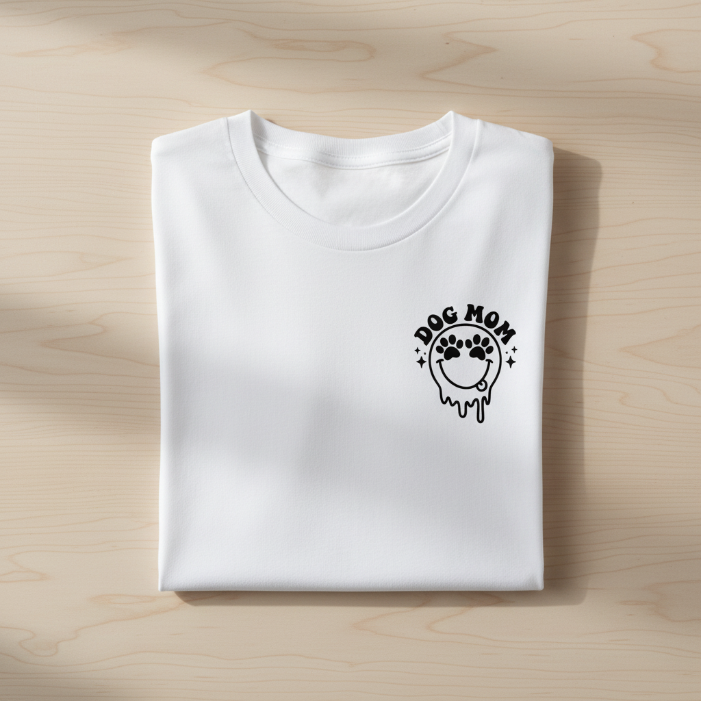 White Tee Folded